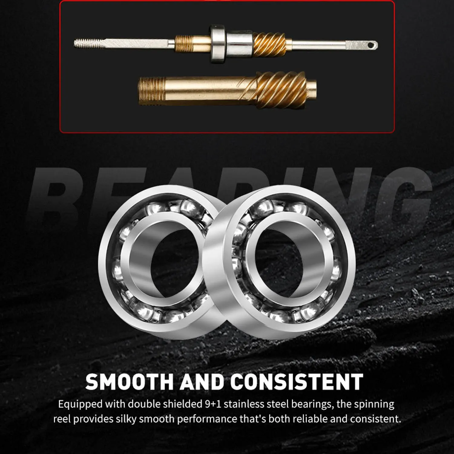 Johncoo-carrete de pesca giratorio con tratamiento anticorrosión, arandela de carbono, arrastre 10Bb, agua salada, cuerpo de Metal - imagen 4