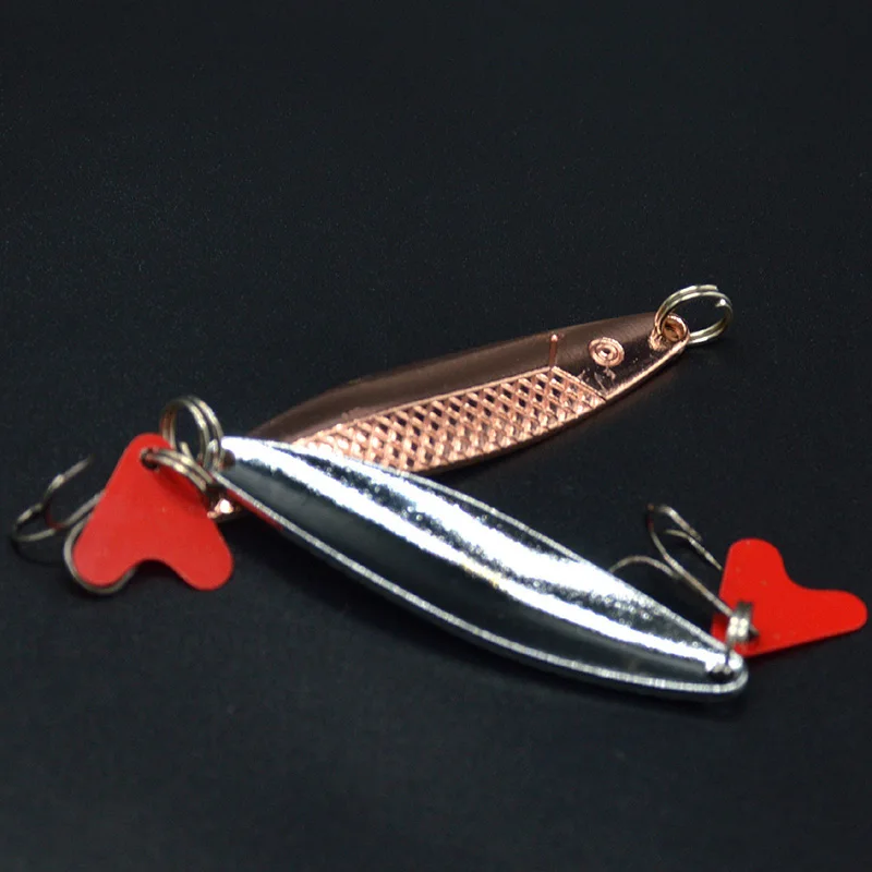 Señuelo de pesca con cuchara giratoria de Metal, cebos duros con lentejuelas, ruido, Paillette, cebo Artificial con anzuelo triple, 6cm, 10g - imagen 3