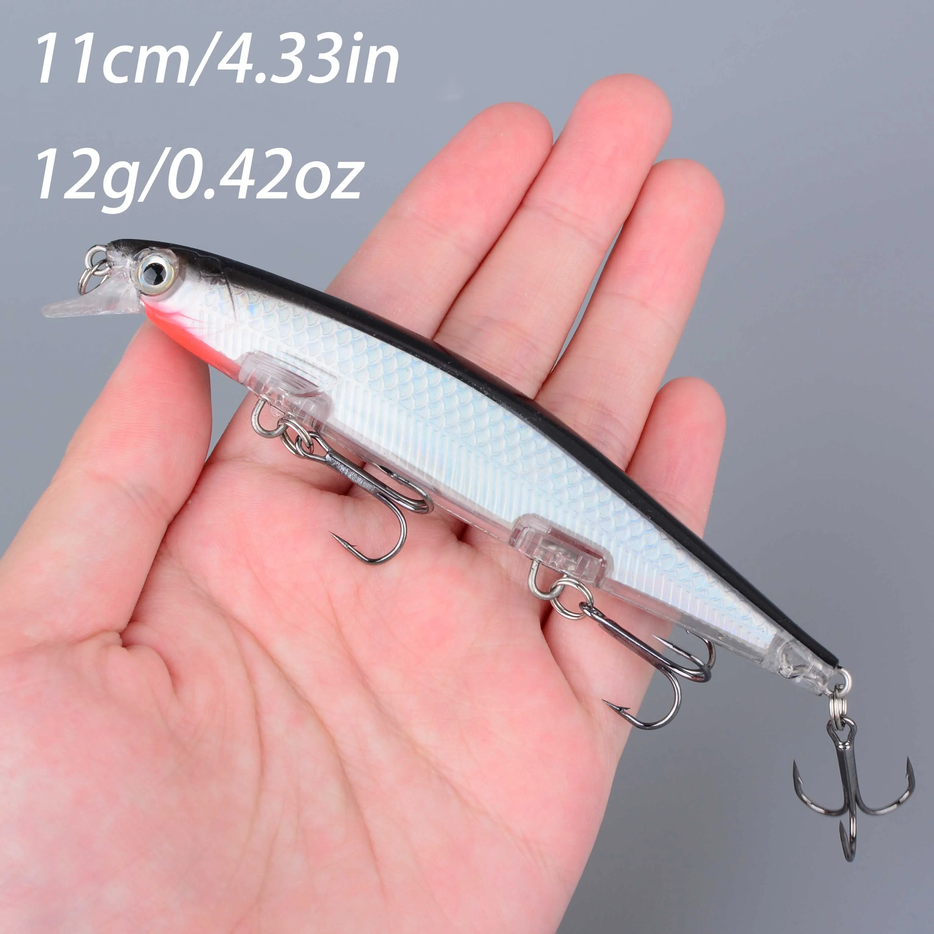 Señuelo Minnow de plástico duro – Lubina y lucio - imagen 3
