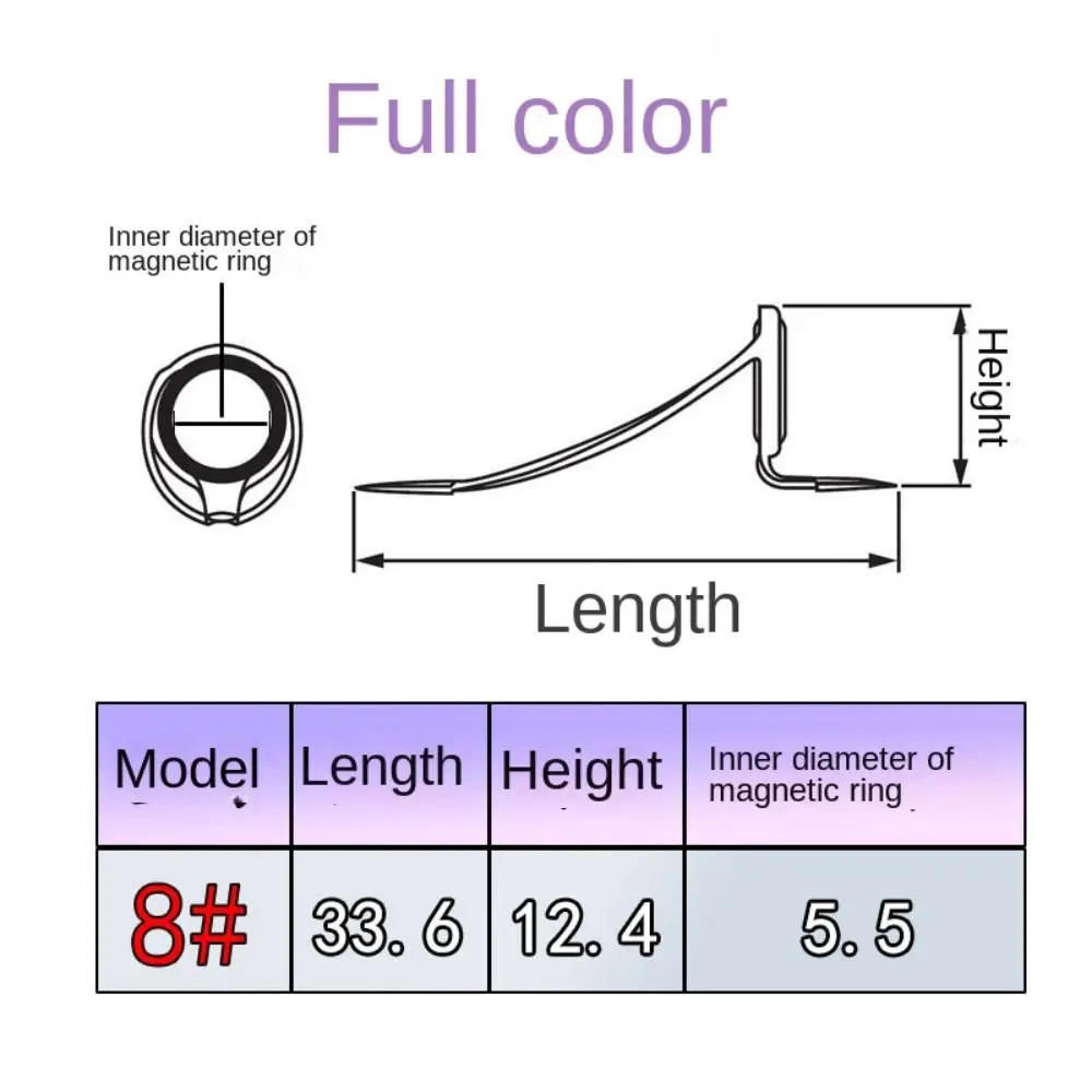 Anillo redondo de acero inoxidable, Kit de reparación-23mm de diámetro interno de 3mm, Ojo de guía de caña de pescar, accesorios de caja de aparejos de anillo de cerámica - imagen 2