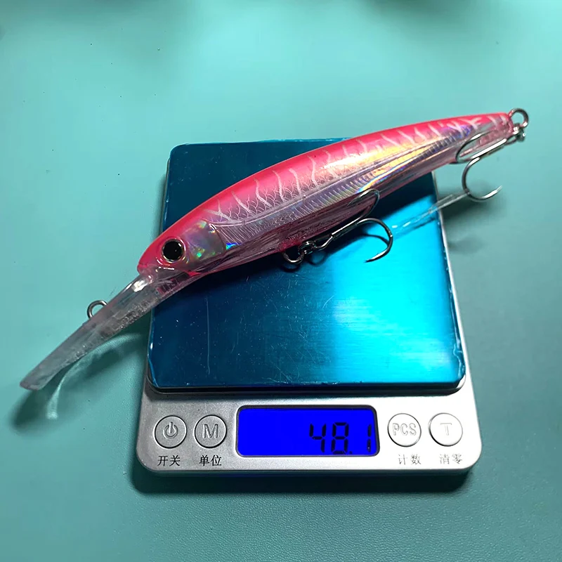 Señuelo de Pesca Testar 140mm 48g Trolling Minnow barco de agua salada pescado de hundimiento lento Wobblers artificiales cebo duro para Pesca de atún GT - imagen 4