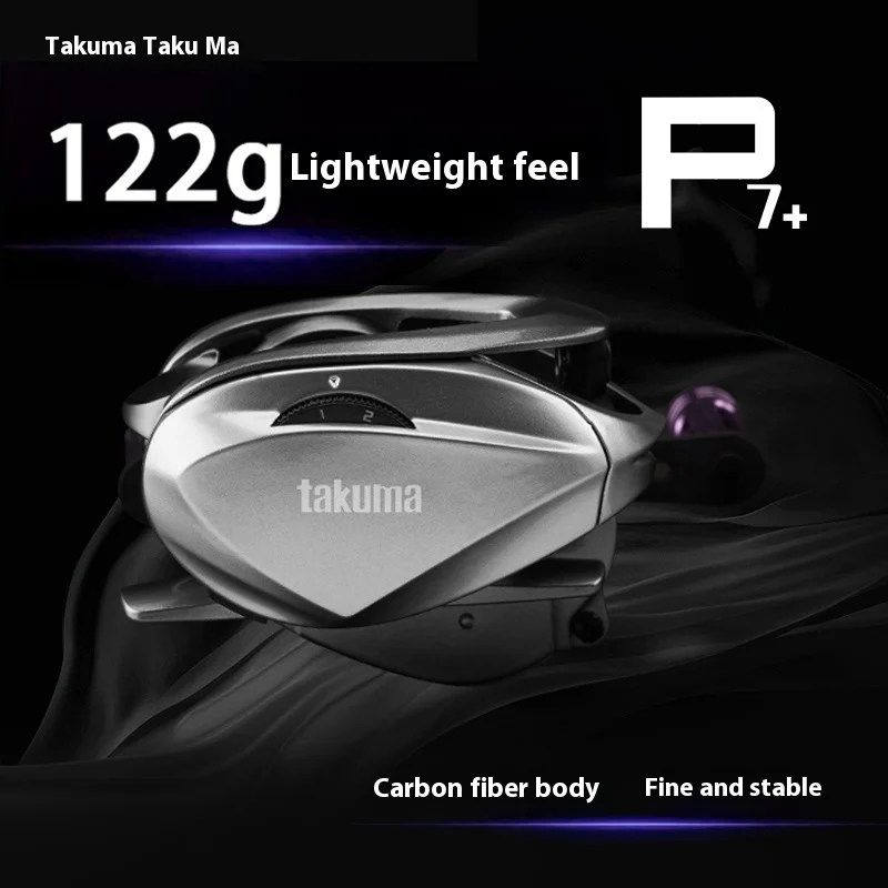 Takuma P7 Carrete ultrafino antienredo para micro jigging ligero