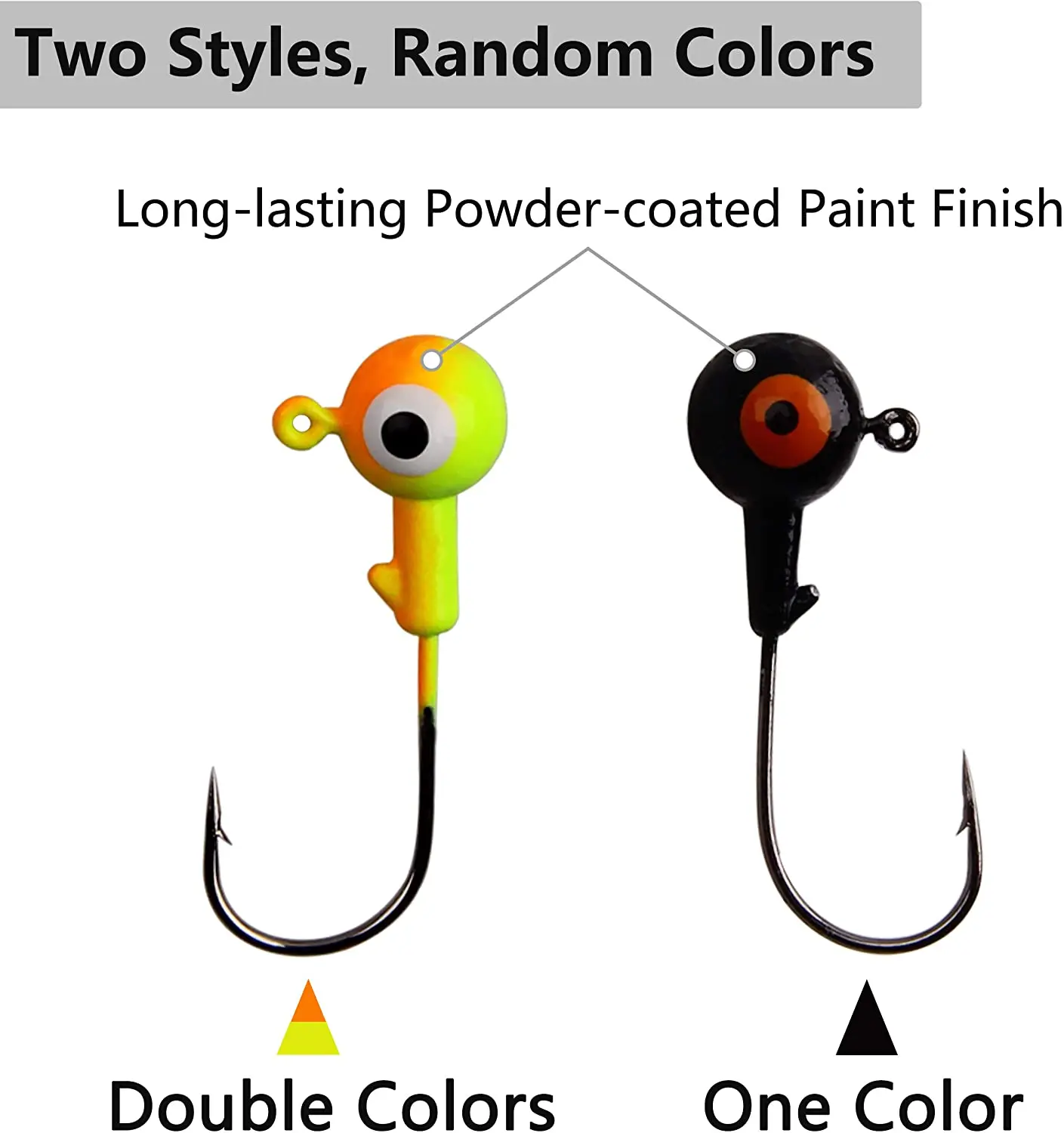 130 uds/69 uds/60 uds/43 Uds anzuelo con cabeza de plantilla de manivela plantillas de bola redonda anzuelo de pesca cabeza plantilla señuelo cebo duro anzuelos de gusano para pesca - imagen 3