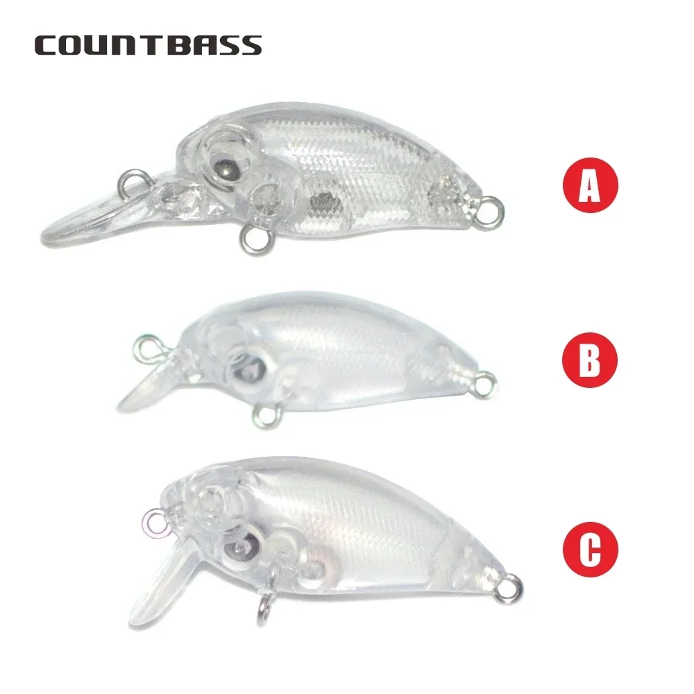 Señuelos duros de agua dulce, cebos de pesca sin pintar, Crankbait, Wobblers, 10 piezas, 32mm/1,26 ", 3g/0,11 oz - imagen 5