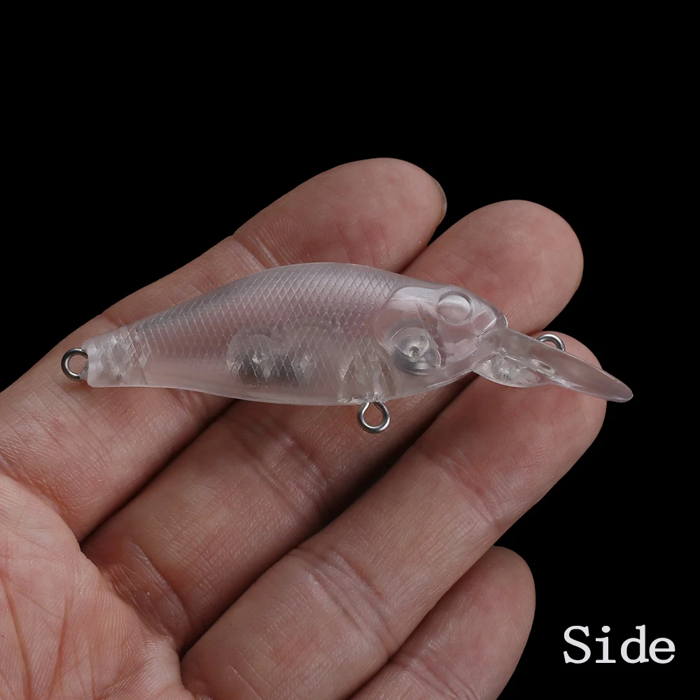 Chan'sHuang 20 piezas cebo en blanco sin pintar flotante buceo labio pececillo 70mm 5,8g Artificial DIY señuelo de pesca hecho a mano - imagen 5