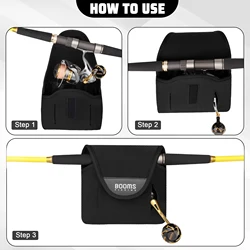 Booms Fishing RC7 Rodillo portacañas multifunción – Funda protectora