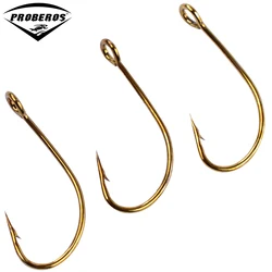 PROBEROS 500 Uds anzuelo de pesca ultraafilado aleación de tungsteno con púas para Jigging de alta resistencia al por mayor