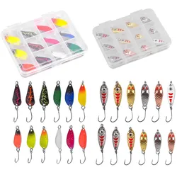 Set de señuelos para trucha, lubina y perca – Cucharas y giratorios