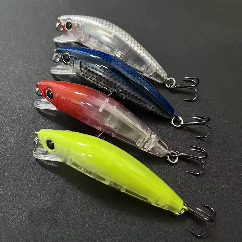 7,8G 66MM pececillo flotante Jerkbait Wobblers Lucio trucha carpa señuelo de pesca corriente Isca cebo Artificial Topwater suministros de cebo falso - imagen 5