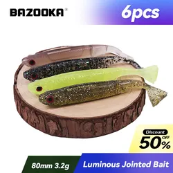 Bazooka Shiner Spinner: Jig Head de vinilo articulado para jigging