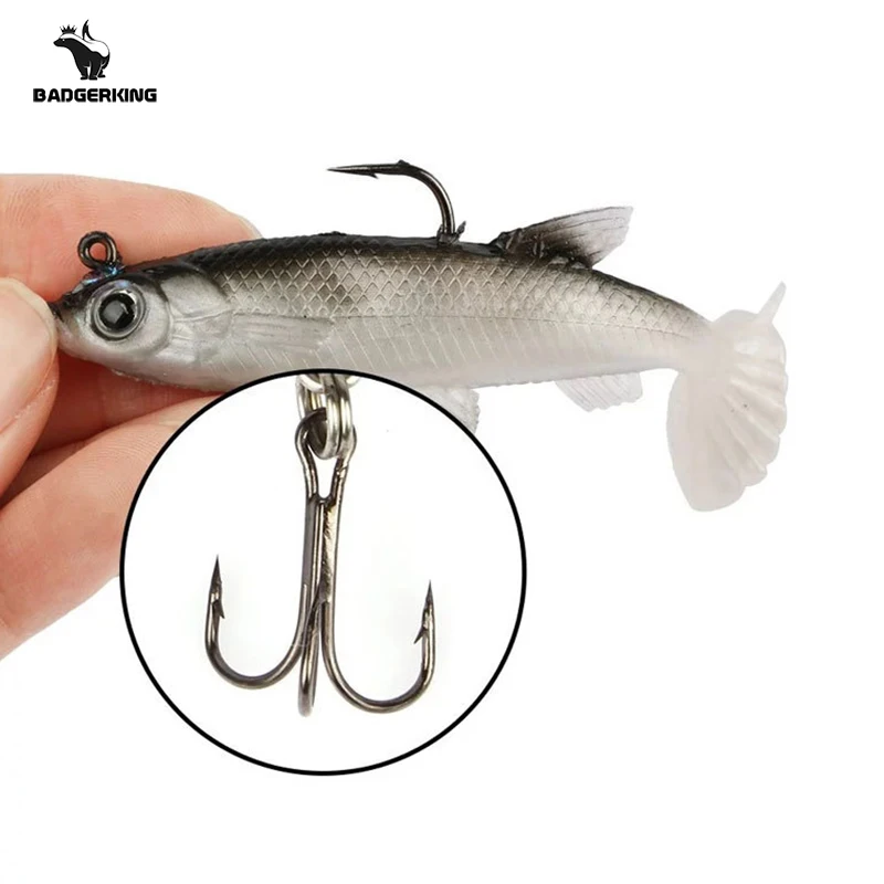 Señuelo de pesca SwimBait de plástico suave, 8cm, 13g, Ideal para lubina y pez roca, equipo de pesca ligero pero efectivo - imagen 4
