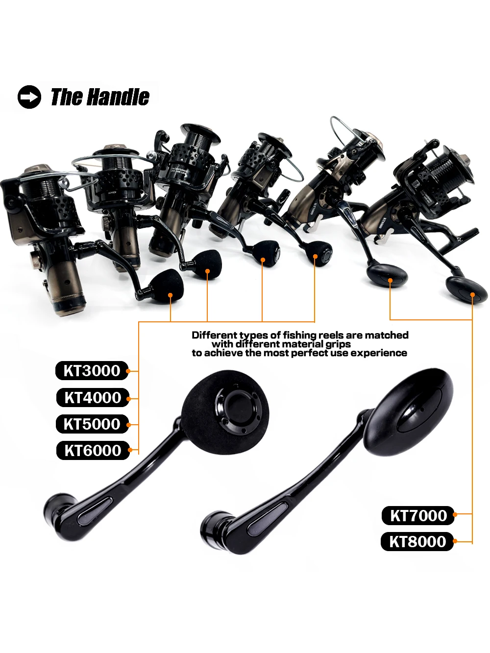 GHOTDA-carrete de pesca giratorio para agua salada, accesorio de Metal para pesca de carpa, Jigging, tiro largo, 3000-8000 - imagen 5