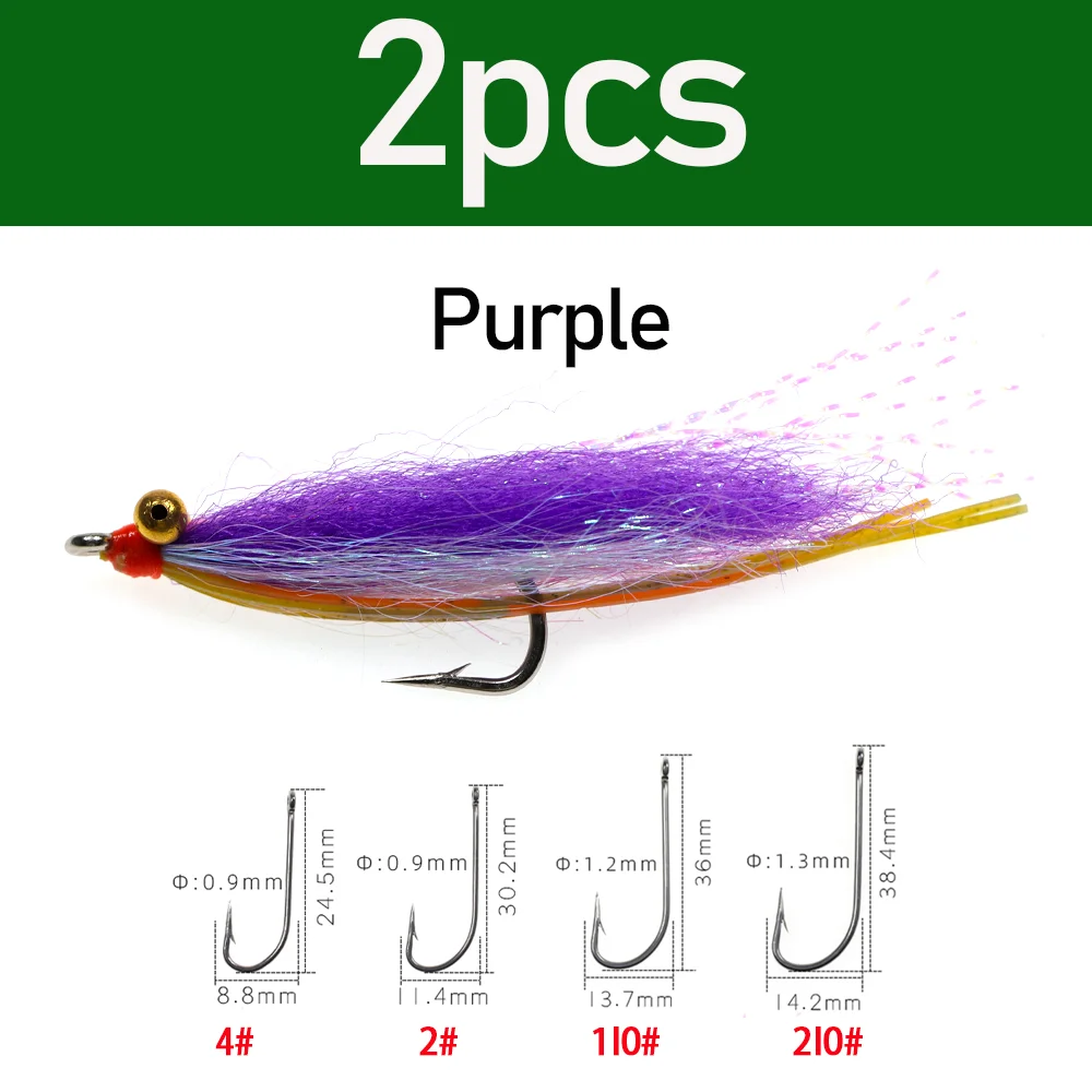 2pcs Purple