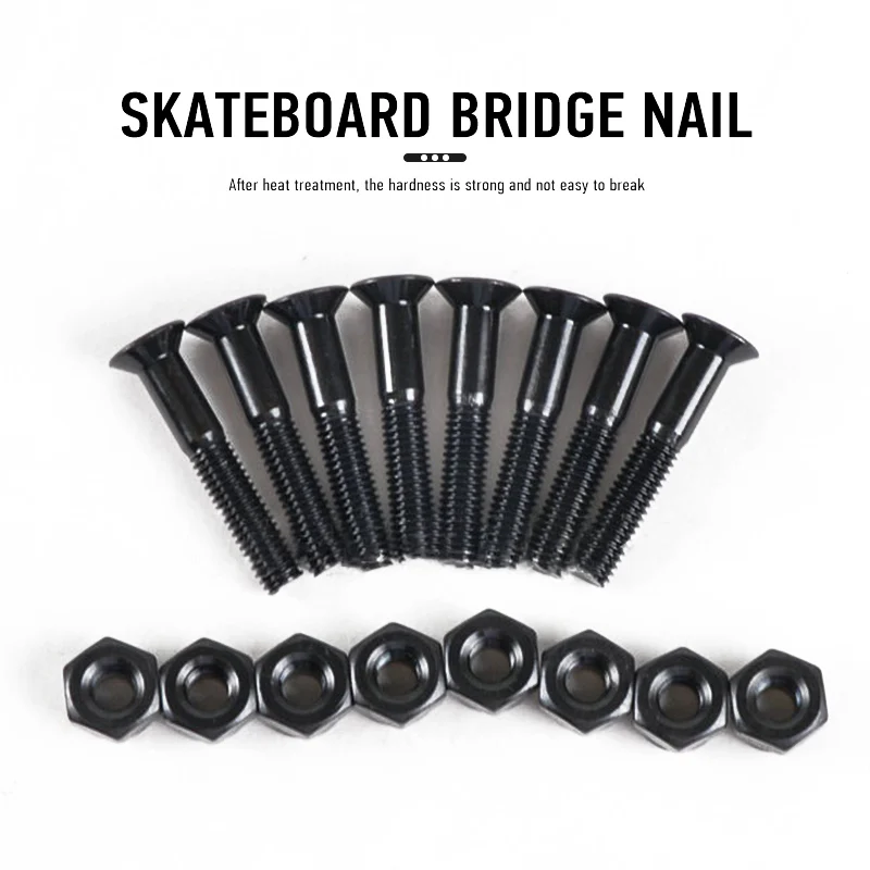 Tornillos para Longboard, 8 piezas, 29mm, Hardware para monopatín, Riserpad, piezas de balancín doble, Envío Gratis - imagen 3
