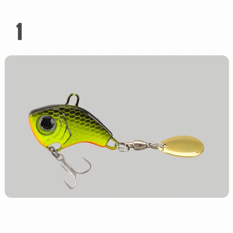 Señuelo cuchara vib con lentejuelas para pesca a mosca trucha - imagen 4