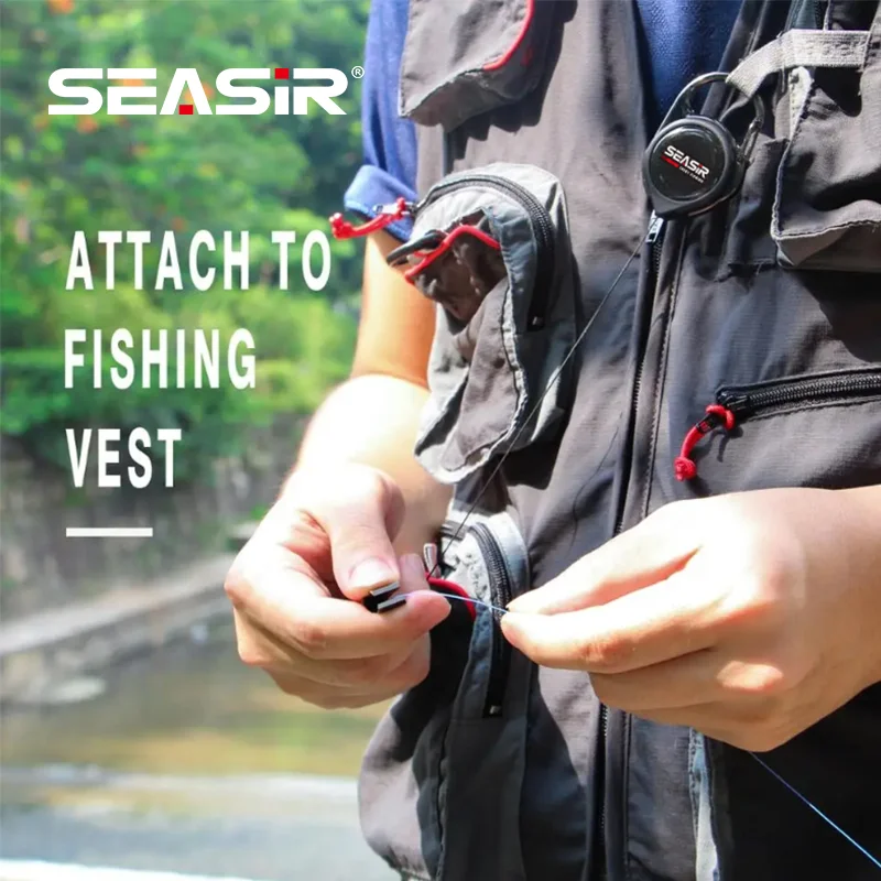 SEASIR Fishing Quick Knot Tying Tool Fly Fishing Line Scissors Cutter Clipper Nippers Fast Knotter Tie Zinger Retractor Tackle - imagen 5