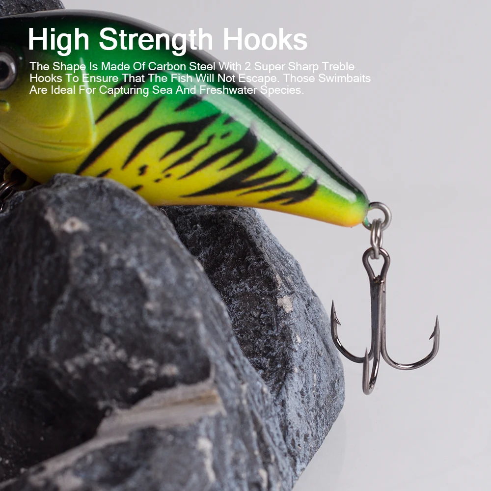 Hanlin Crankbait Flotante para Lubina y Lucio en Agua Dulce - imagen 3