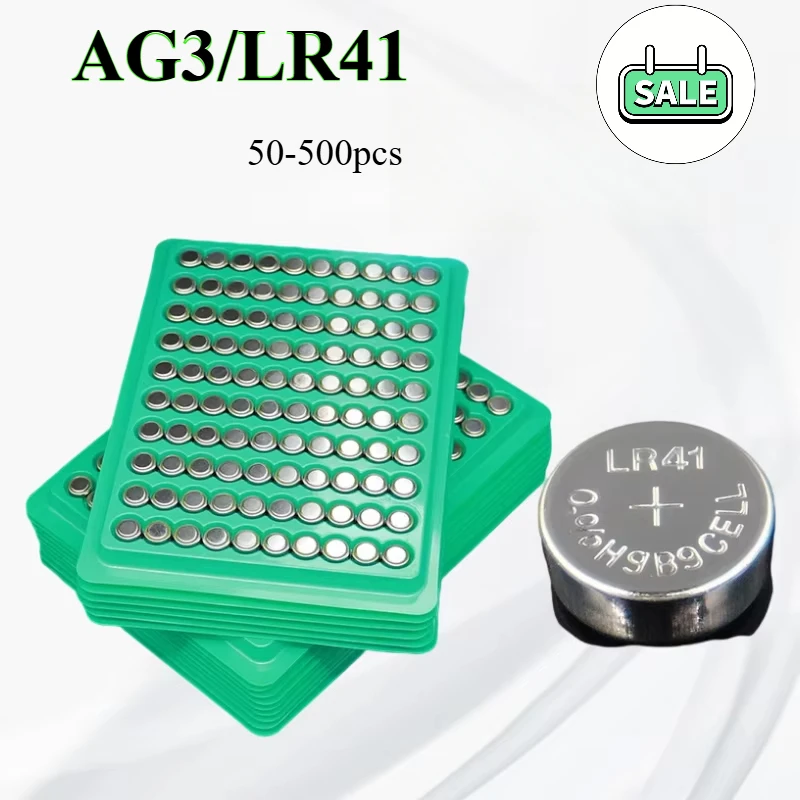 Pilas botón LR41 AG3 SR41 – Baterías alcalinas 1,55 V para relojes y calculadoras - imagen 5