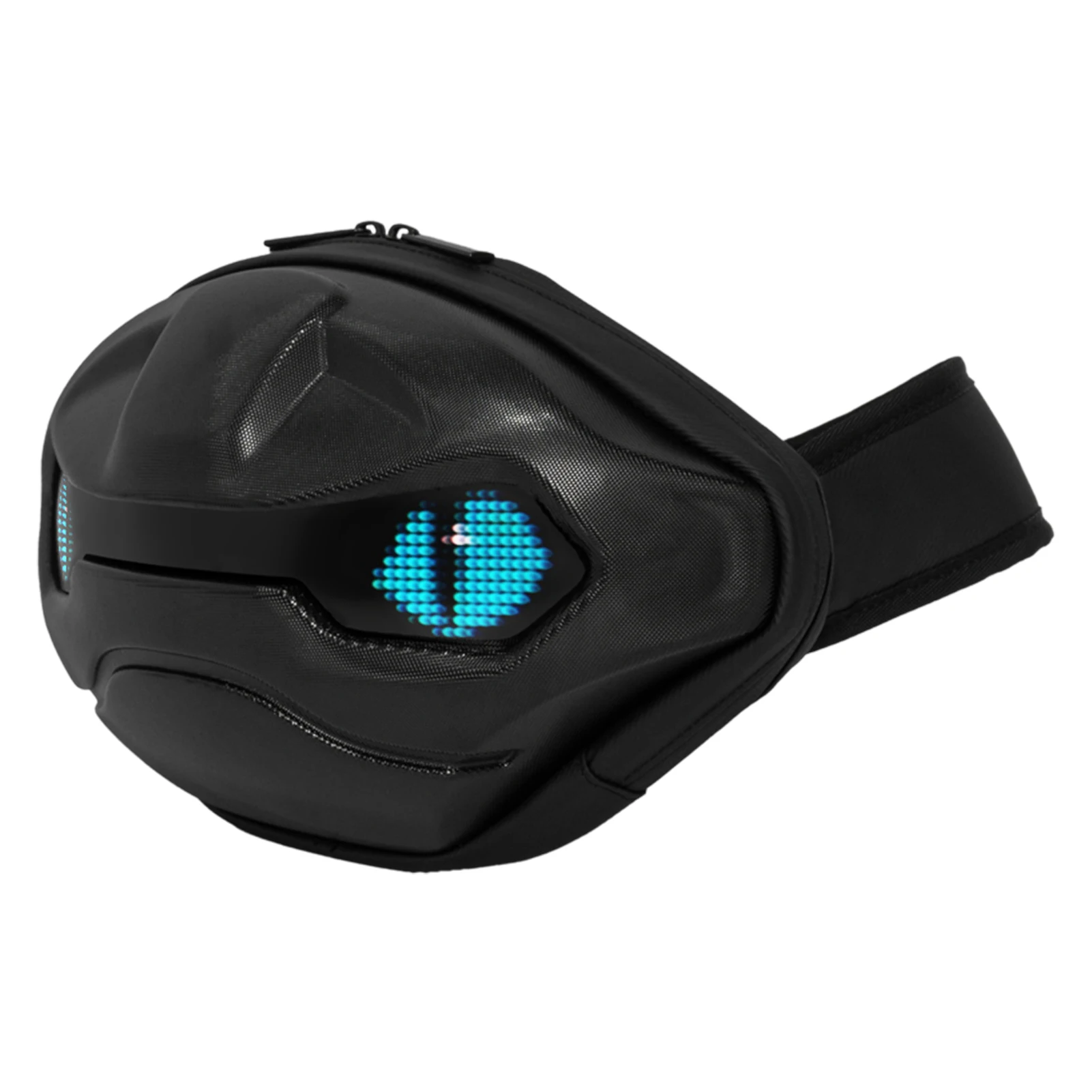 Bolso de hombro LED con carcasa dura visto de frente