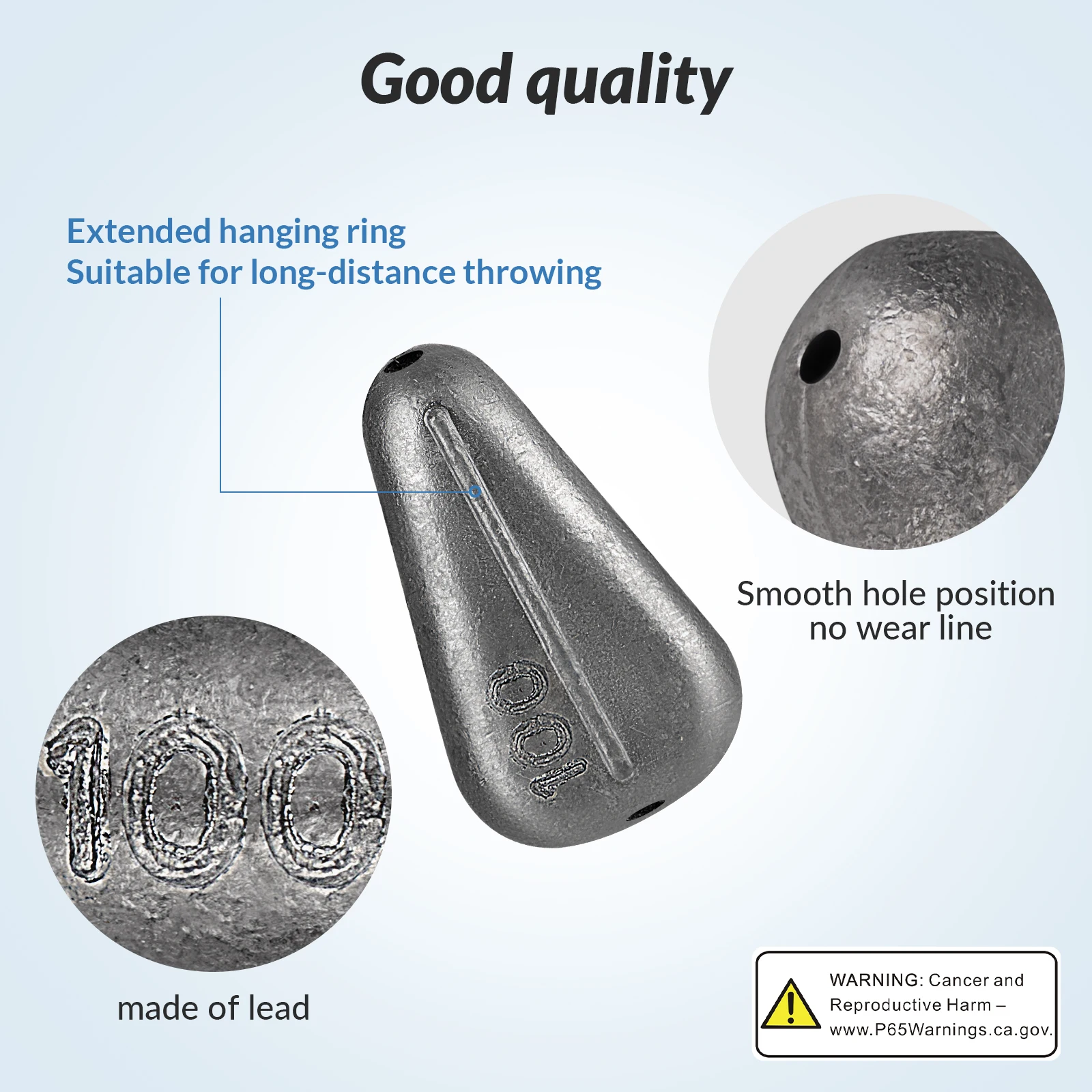 THKFISH, 5 uds., 70g, 80g, 100g, 120g, plomos de pesca, plomo plano antideslizante para aparejo de Carolina, aparejos de pesca de Texas, pesos - imagen 4