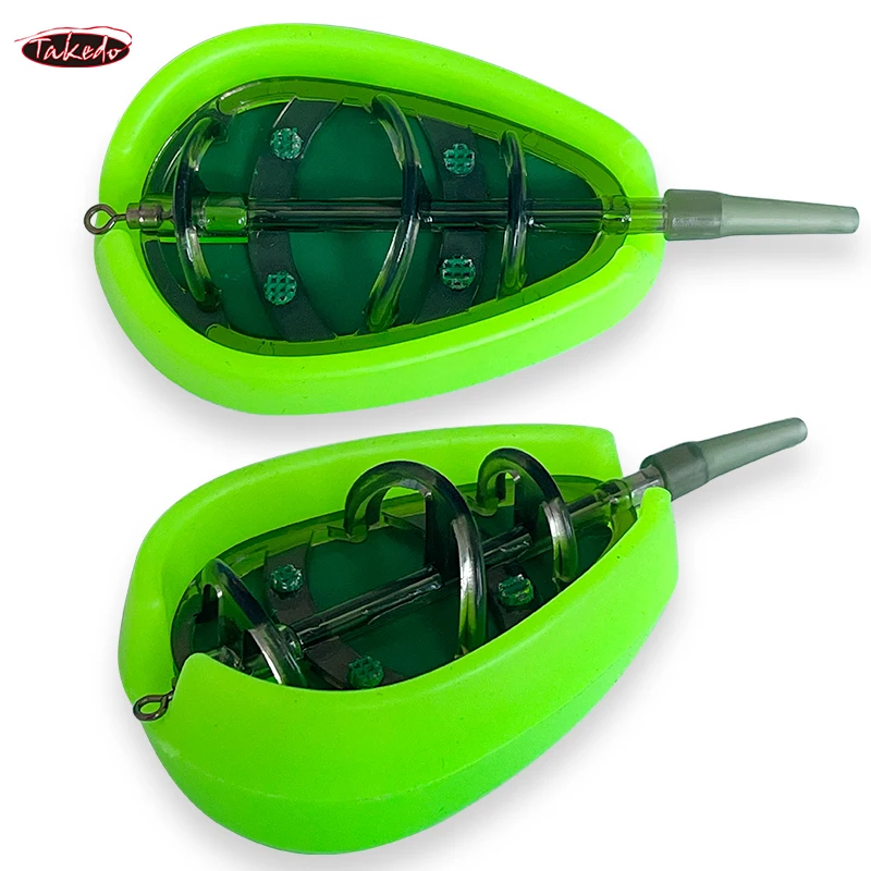 TAKEDO TN15 20G 30G 40G 50G 60G lanzador de cebo alimentador de carpa método de pesca alimentador y molde conjunto de aparejos de pesca de carpa - imagen 4