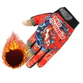 Fleece red gloves