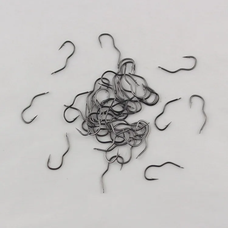 50 Uds. Gancho volteador de acero rico en carbono con púas afiladas automática nueva invención tamaño 5 # -14 # Anzuelo para accesorios de pesca de carpa - imagen 3