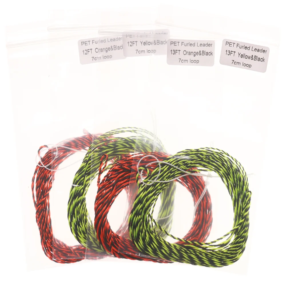 12FT/13FT High Strength Tenkara Fly Fishing Line Furled Leader Fly Line Double Color Braided Fishig Line With7cm Transition Loop - imagen 5