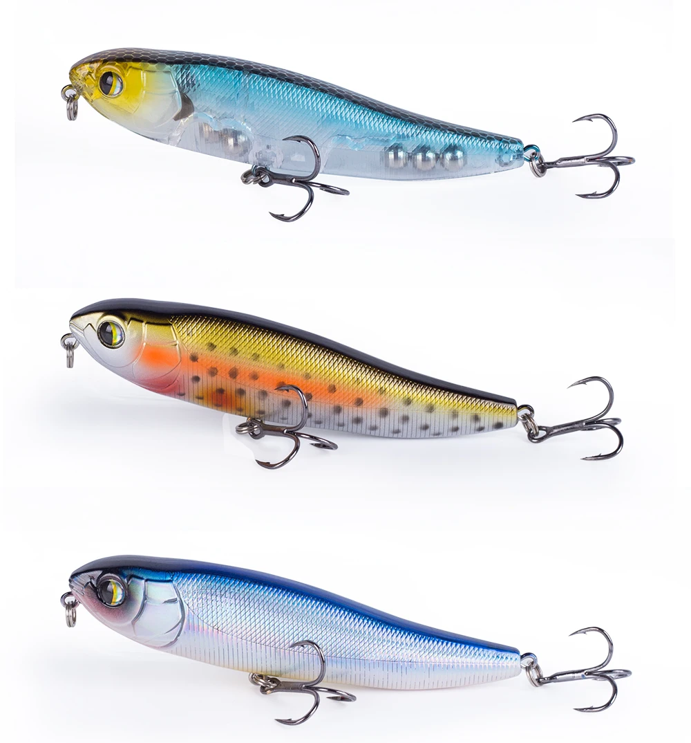 Estos señuelos de pesca vibrantes están diseñados para una pesca efectiva y atractiva.