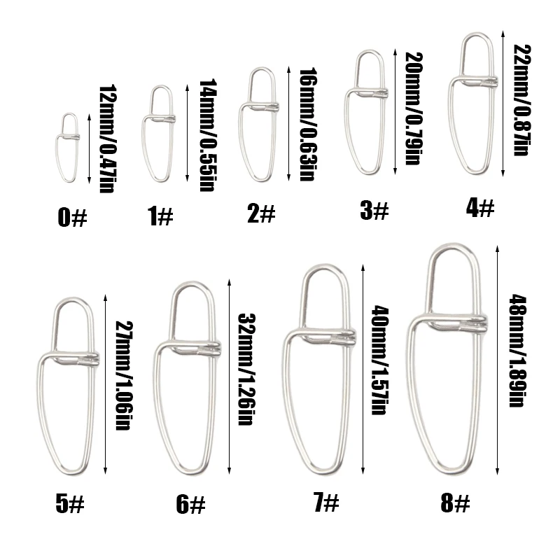 Kit de presión de pesca rápida de 20 piezas, Clip de alimentación, broches de pesca de agua salada, bloqueo giratorio, conector de agua dulce - imagen 3