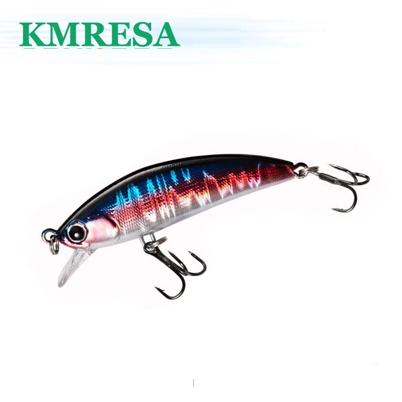 Señuelo de pesca de pececillo que se hunde, 50mm, 5g, cebos duros artificiales para trucha, Jerkbait, aparejos de corriente de fundición larga, 1 Uds.