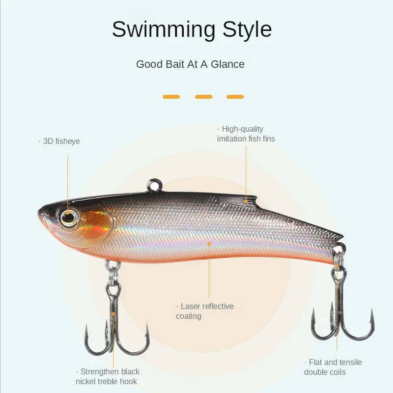 TSUYOKI Spinning Rattlin Vibration Ice VIB señuelo, Wobbler, Ima Bait, Bassday Range Vibe, 70 Balance Rattin señuelos, 23g, 33g, 2024 - imagen 3