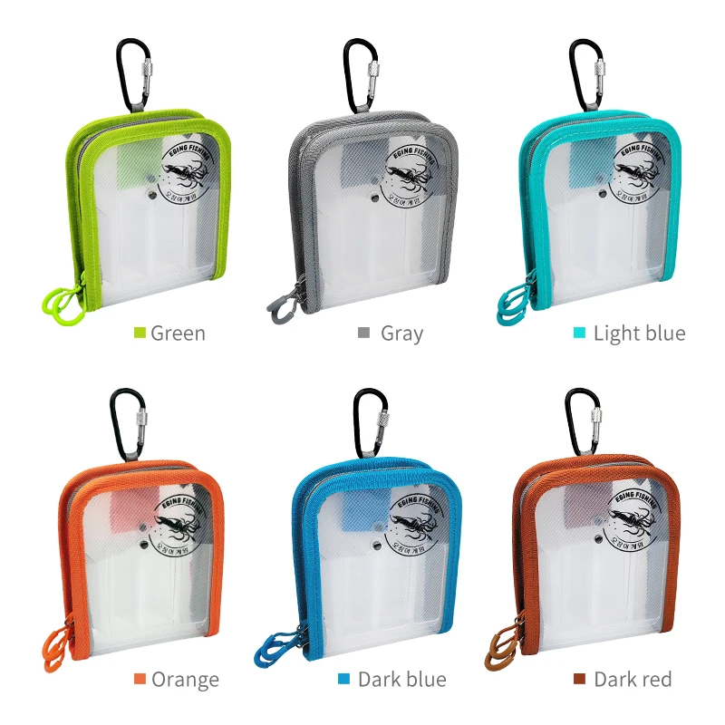 Nueva plantilla de calamar transparente, caja de almacenamiento con anzuelo, camarones de madera, pulpo, Egi, cubierta protectora de plástico, bolsa impermeable para aparejos de pesca - imagen 2