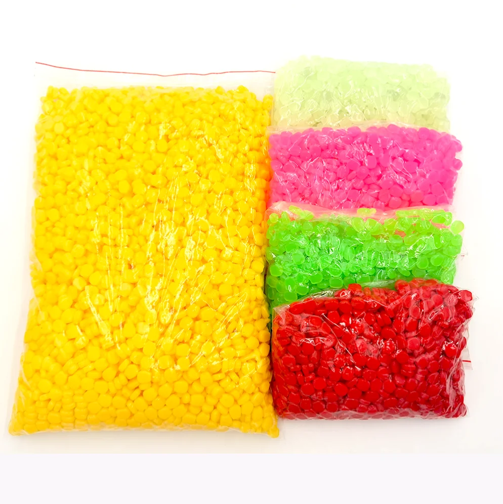Cebos artificiales de silicona para pesca, cebos flotantes de sabor a granos de maíz, cebo articulado de 1cm y 100g, lote de 0,3 unidades - imagen 2