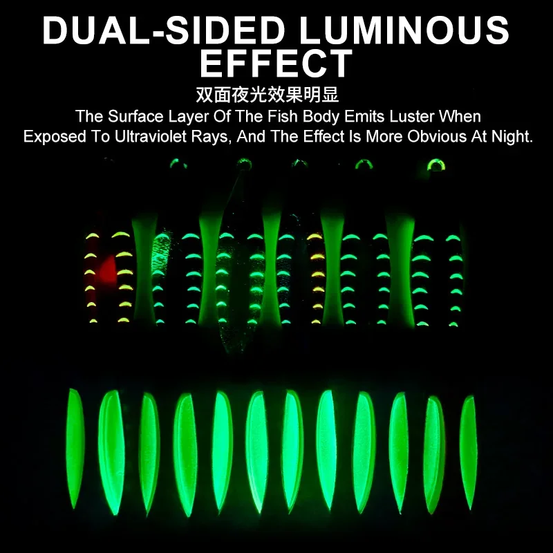 Señuelo Jigging Metal J152 – Luminoso para pesca en agua salada - imagen 2
