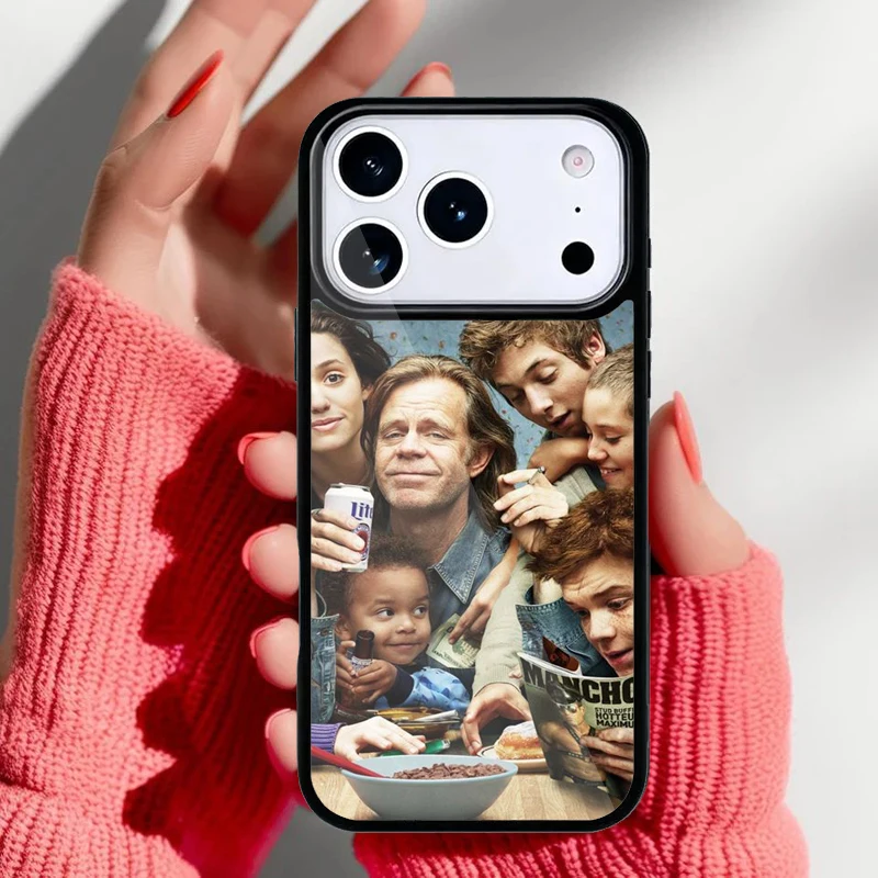 Vista trasera de la funda con diseño Shameless