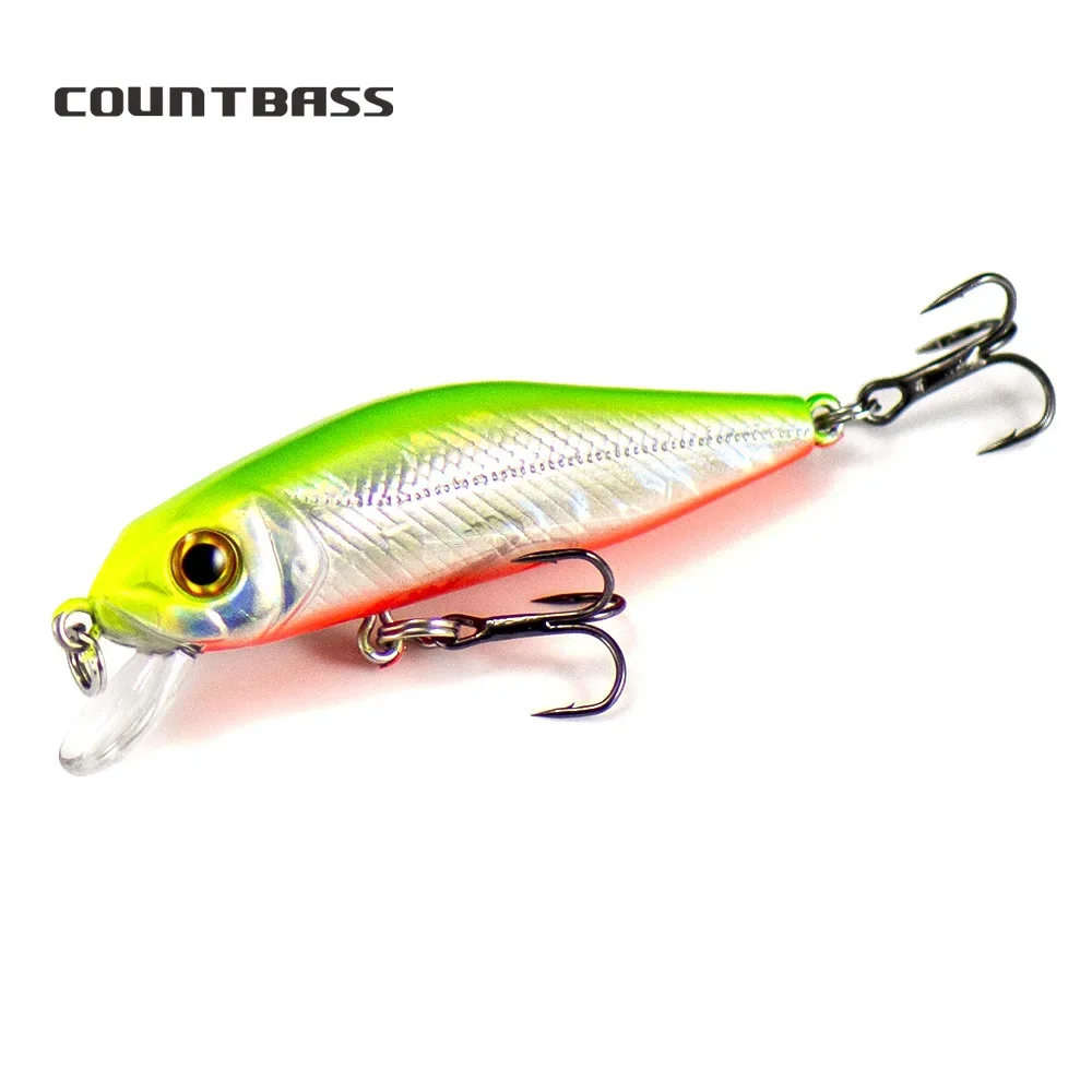 COUNTBASS Minnow Wobblers Angler's Fishing Lures Floating Shad Jerk Your Bait , Diving Depth 0.8-1m Leurre Hard Baits 55mm 4.7g - imagen 2
