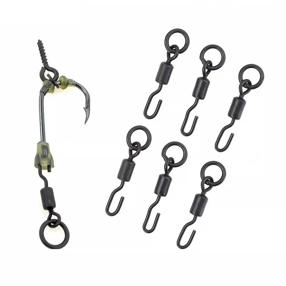 20 piezas portátil de cambio rápido para Ronnie Rig Micro gancho Spinner giratorio accesorios de pesca de carpa aparejos giratorios - imagen 4