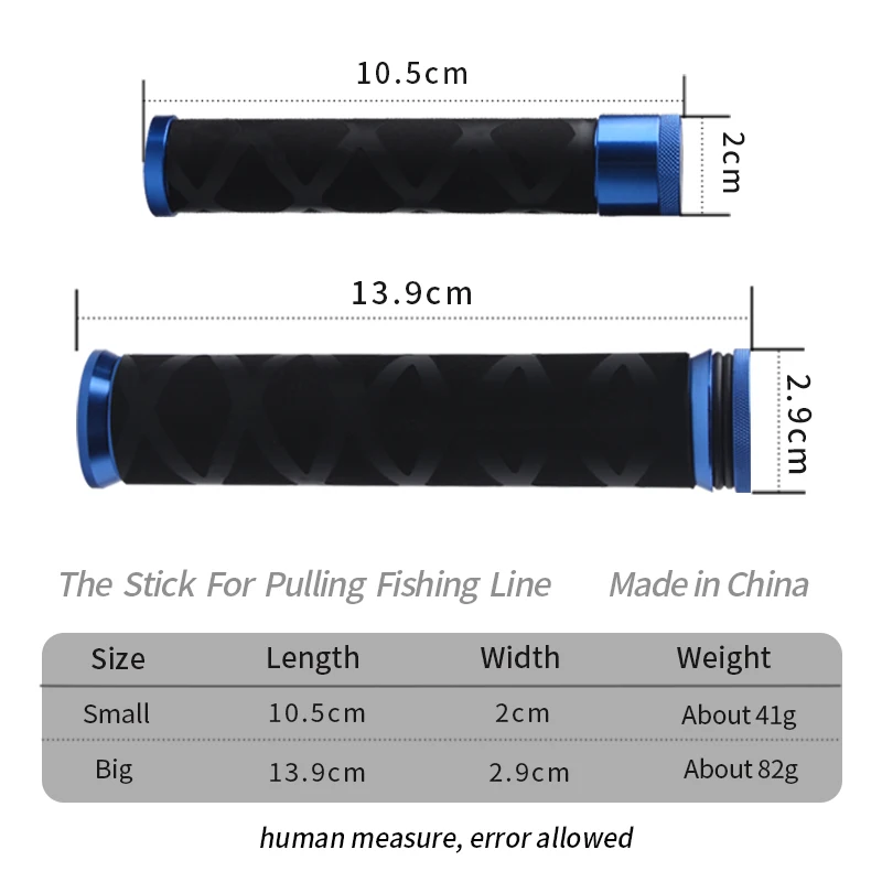 Ruke-sedal de pesca para enrollar, herramienta de carrete y línea, mango cómodo, útil, longitud del aparejo, tubo de 13,9/10,5mm, ayuda a atar un nudo, 1 ud. - imagen 2