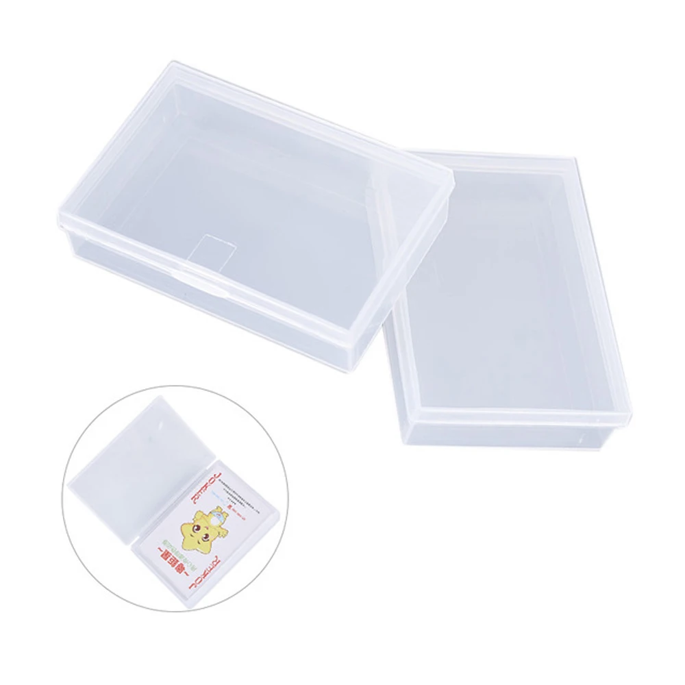 Juego de mesa de póker transparente, caja de almacenamiento de plástico, contenedor de cartas - imagen 4