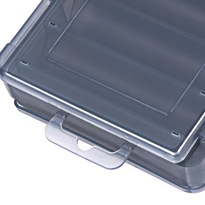 Caja de herramientas de pesca, caja de plástico para equipo de pesca con 12 compartimentos de doble cara, caja de almacenamiento para anzuelos de cebo - imagen 4