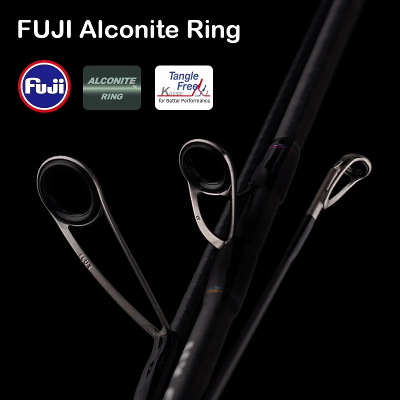 PURELURE-caña de pescar BFS, luz giratoria UL de viaje, eyección de corriente, anillo de alconita Fuji - imagen 4