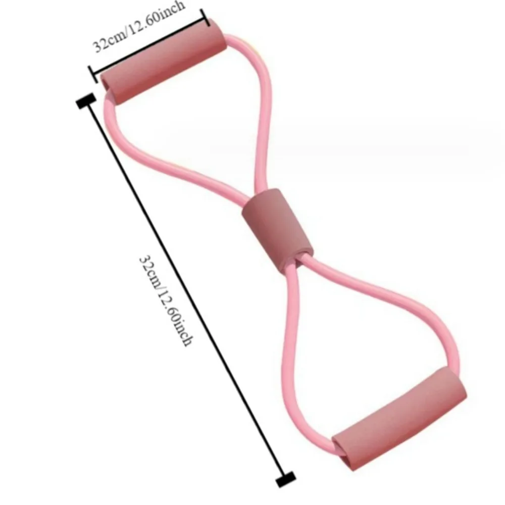Cinta elástica Banda de resistencia para yoga Expansor de pecho 8 formas Yoga Pilates Banda elástica Crossfit Ejercicio Color sólido