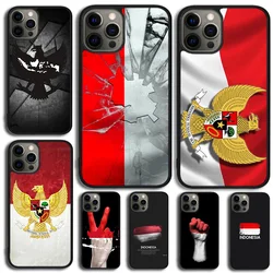 Funda de teléfono con bandera de Indonesia para iPhone 17 Air 11 12 13 15 16 14 Pro MAX Plus