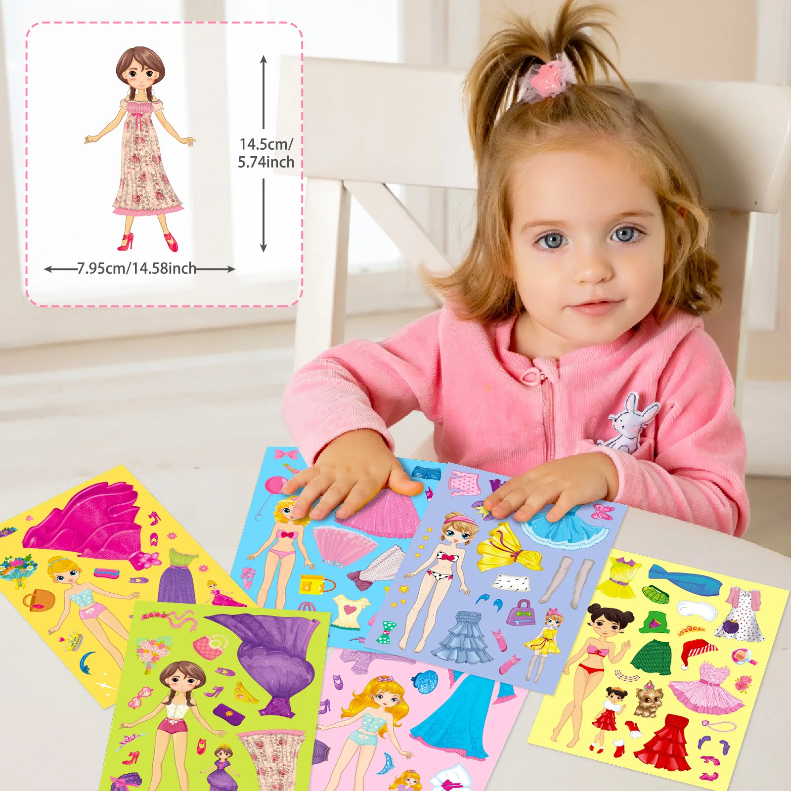 Pesca educativa: Rompecabezas Princesas con Pegatinas para Ninos - imagen 3