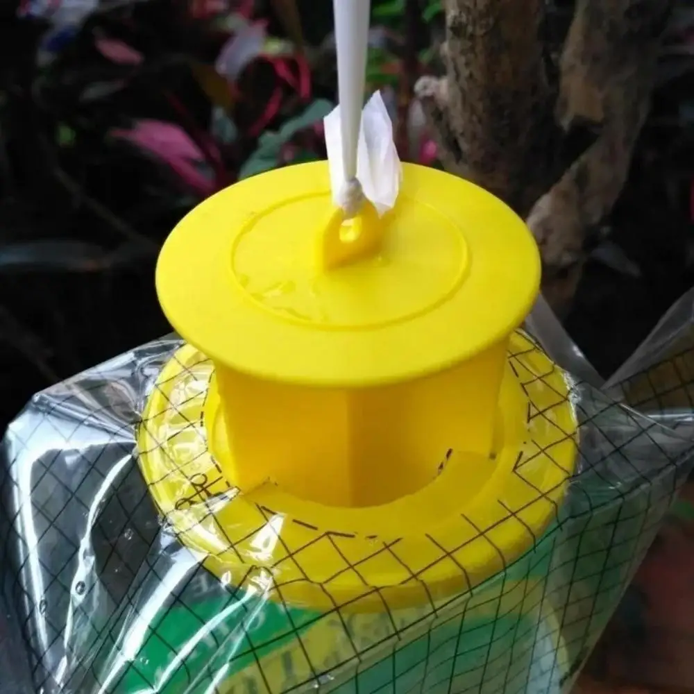 Trampa para moscas colgante, trampa para moscas impermeable, jardín al aire libre, herramienta efectiva para el control de plagas de moscas de frutas, hogar, granja, suministros de jardín. - imagen 4