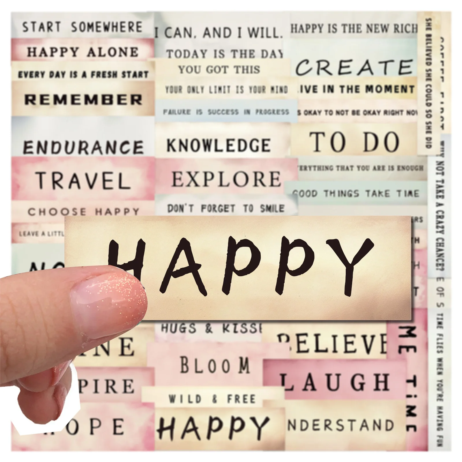 50 Uds. Etiquetas de vocabulario Retro pegatinas de grafiti de dibujos animados teléfono guitarra portátil maleta taza pegatina impermeable juguetes para niños - imagen 4