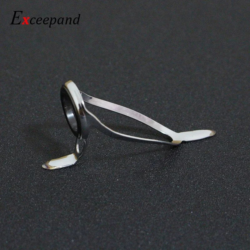 Exceepand 7 Uds marco de acero inoxidable guía de caña de pescar anillo de línea de ojo de caña de barco para construcción o reparación de caña de pescar - imagen 4