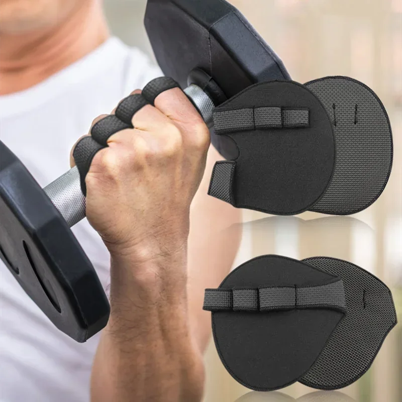 Guantes de calistenia para levantamiento de pesas, almohadillas de agarre de neopreno, empuñaduras de levantamiento, gimnasio, entrenamiento, levantamiento de pesas, Fitness, Protector de manos deportivo, 2 uds.