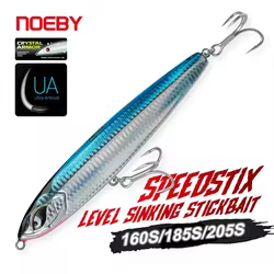 Señuelo de pesca Noeby hundido Stickbait 160mm 75g± 185mm 114g± 205mm 154g± señuelo de pesca de mar con armadura de cristal de lápiz reforzado
